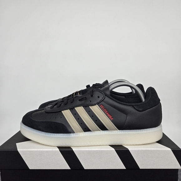 Brand New adidas Velosamba Leather 'Black' Men's Cycling Shoes Size 12 - Picture 1 of 8